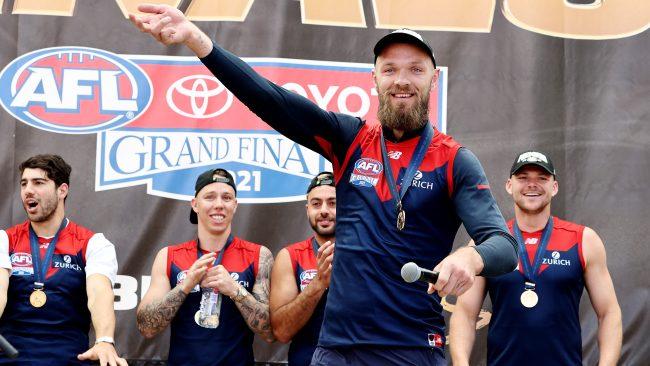 The premiership party is still going for Max Gawn. Picture: Michael Klein