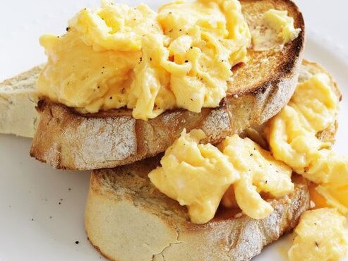 Scrambled eggs.