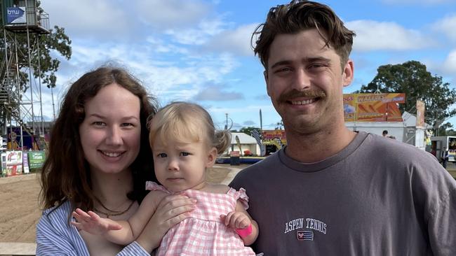 L-R: Chloe, Arla and Trey at the Gympie Show 2025.
