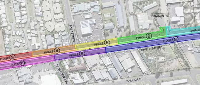 Stage one of the four-stage project will be broken up into 10 phases.