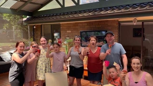 The Puddy family of Montrose celebrate the Melbourne Cup with drinks, a swim, and a family sweep.