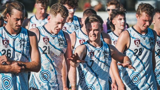 Broadbeach Cats in the 2023 QAFL competition. Picture: Brooke Sleep Media