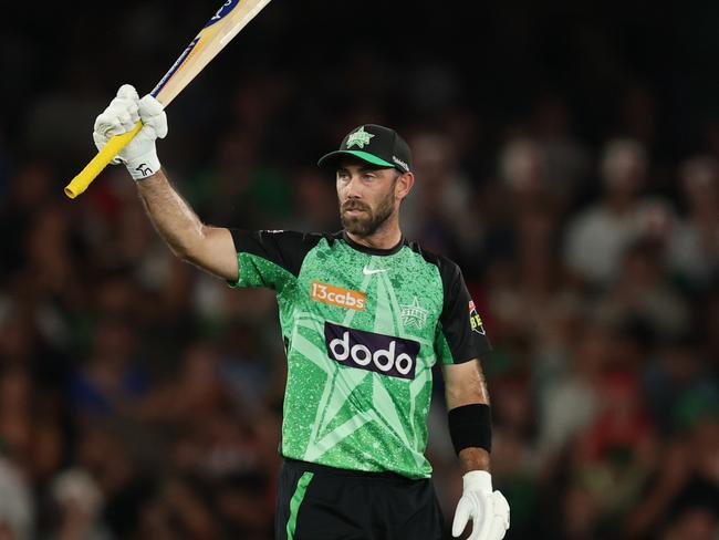 Even a tricky pitch couldn’t slow down Glenn Maxwell in the Melbourne derby. Picture: Robert Cianflone/Getty Images