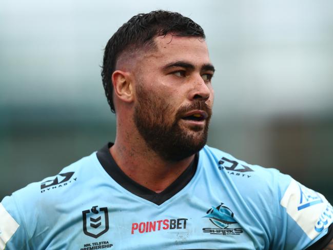 Can Andrew Fifita hold on to his spot on the bench at the Sharks? Picture: Mark Metcalfe/Getty Images