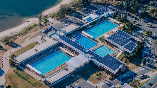 The Gold Coast Aquatic Centre at Southport. Pic: Gold Coast City Council.