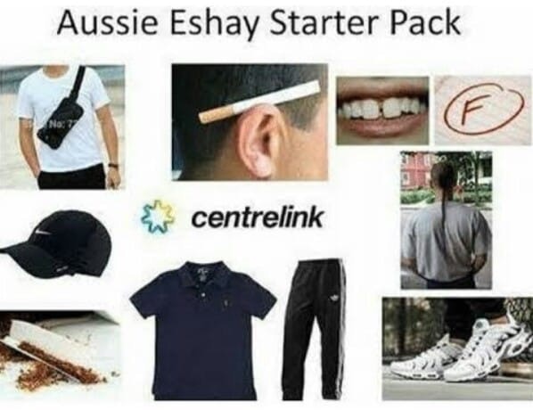 Memes posted online as 'eshays' are a popular topic and found amusing by some teenagers. Picture: Facebook