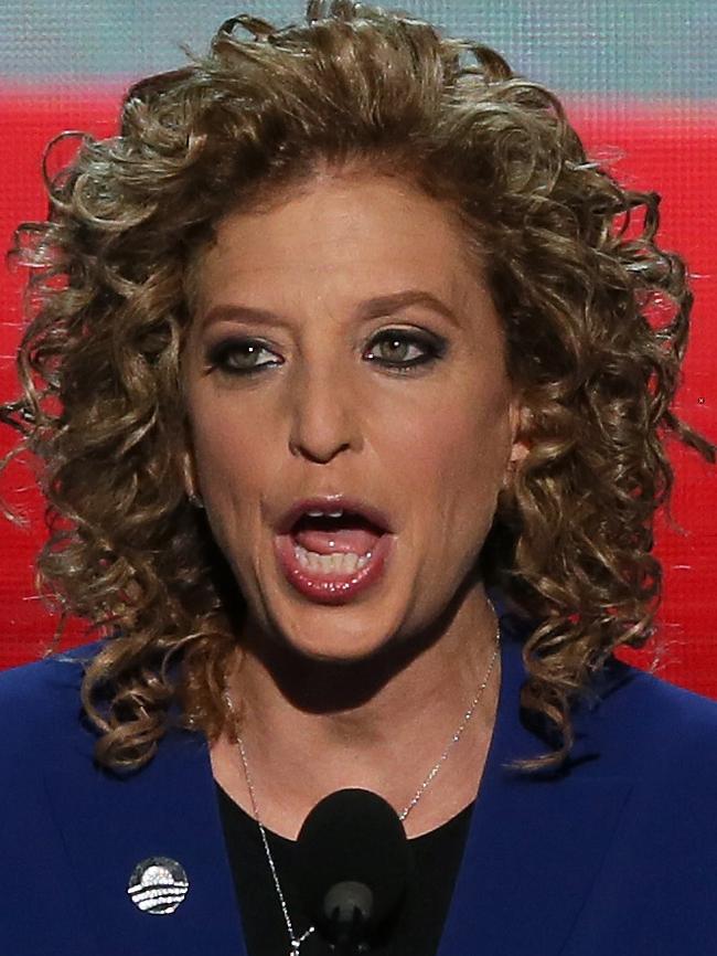 Former Democratic National Committee Chair Debbie Wasserman Schultz. Picture: AFP