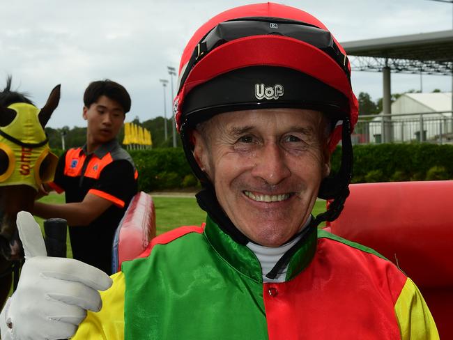 Jeff Lloyd wins on Sun Deck to claim a new record 104 winners in a Queensland Metropolitan season. Photo: Grant Peters, Trackside Photography