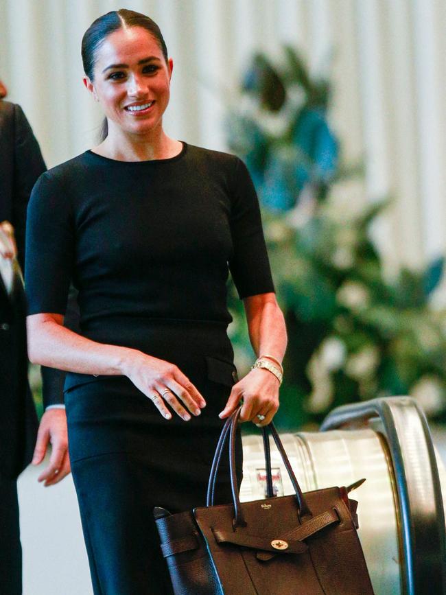 Meghan Markle arrives at the UN in New York. Picture: AFP