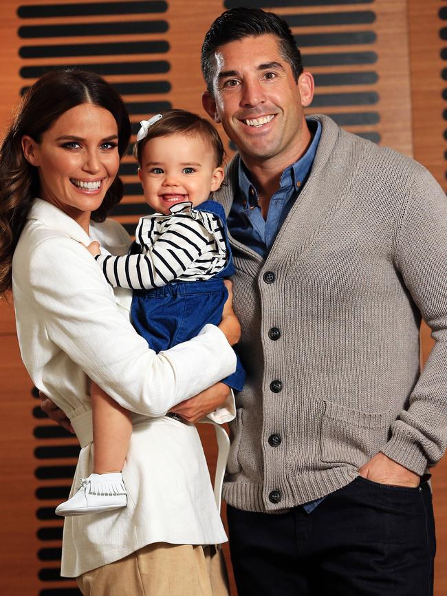 Jodi and Braith Anasta, with their daughter Aleeia, before they split.