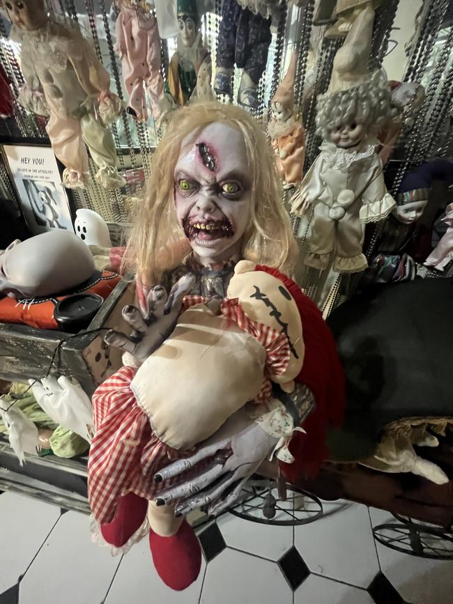 Dolls at Maryborough's Haunted Doll Museum.