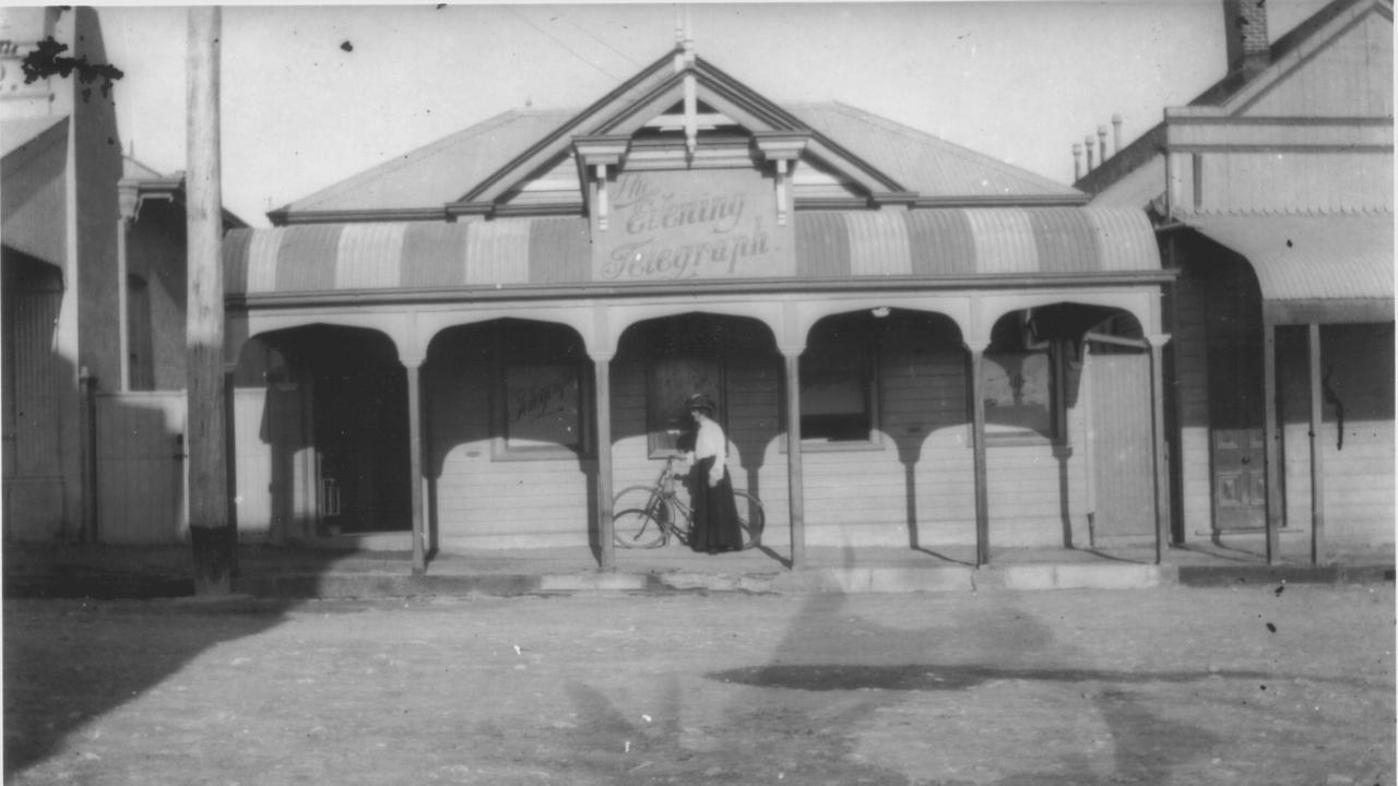 The offices of the Evening Telegraph newspaper were located in Bow Street. The newspaper operated from 1901-1921 and was printed by the printer and publisher Harry EP Macdonald for the proprietor at the general printing office. Photo courtesy of the Charters Towers and Dalrymple Archives Group.