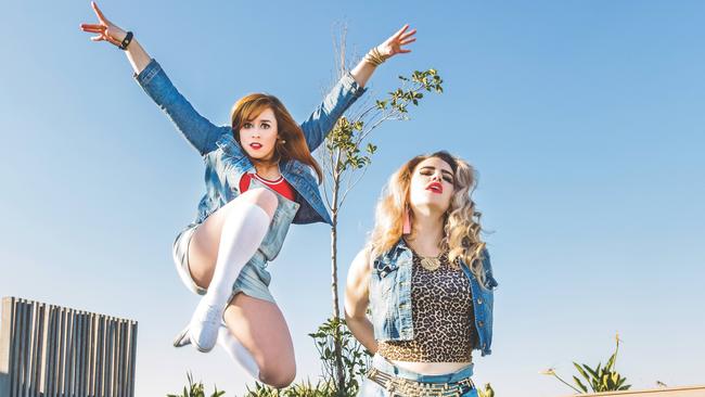 Michelle Brasier (left) with Laura Frew in the show Double Denim.