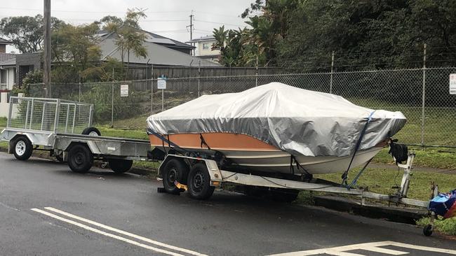 Trailers and a boat parked in Government Rd, Beacon Hill. They are meant to be moved after they have been parked in the same spot for 28 days. Picture: Jim O’Rourke