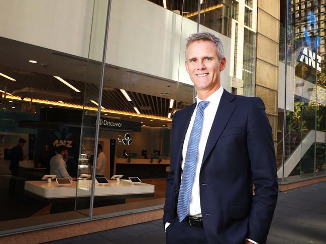 12/5/16: ANZ's Australian retail and commercial banking operations executive Fred Ohlsson at the opening of a new ANZ branch in Martin Place, Sydney. John Feder/The Australian.