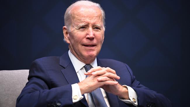 US President Joe Biden on Monday in San Diego. Picture: Getty Images