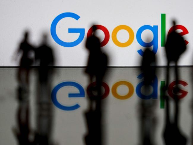 (FILES) This file illustration photo taken on February 14, 2020, shows the US multinational technology and Internet-related services company Google logo in Brussels. - Google said on February 6, 2023, it will release a conversational chatbot named Bard, setting up an artificial intelligence showdown with Microsoft which has invested billions in the creators of ChatGPT, the hugely popular language app that convincingly mimics human writing. (Photo by Kenzo TRIBOUILLARD / AFP)