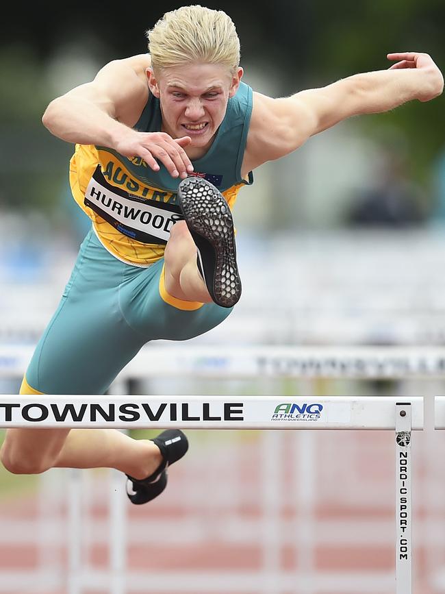 Sam Hurwood in full flight. (Photo by Ian Hitchcock/Getty Images)