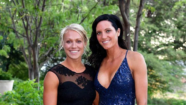 Player Erin Phillips with her wife Tracy Gahan Picture: Bianca De Marchi