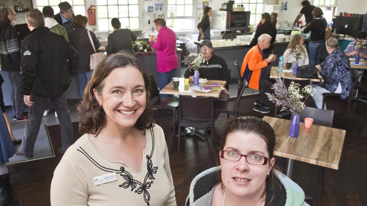 Deborah Bailey, CEO Toowoomba Clubhouse and Veronica Harper enjoy the Clubhouse’s 22nd birthday celebrations back in September 2018.