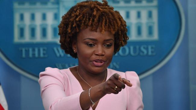 White House Press Secretary Karine Jean-Pierre. Picture: AFP