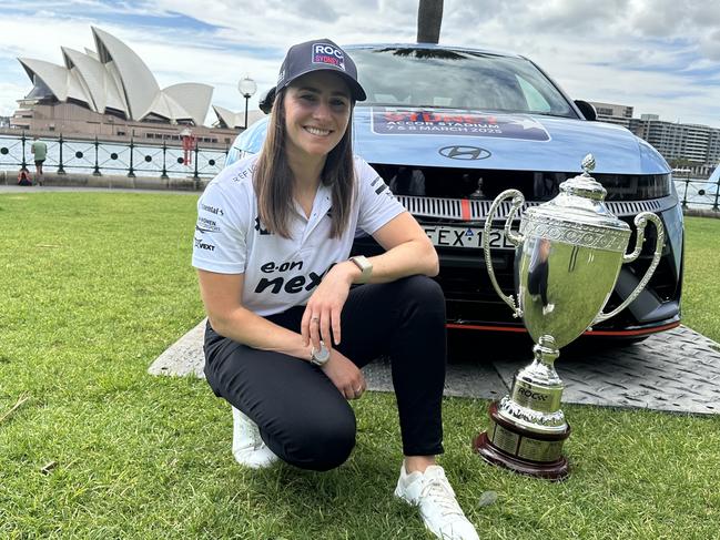 Molly Taylor at announcement of Race of Champions event in Sydney. Photo: Supplied