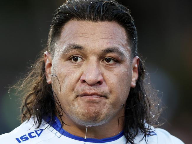 SYDNEY, AUSTRALIA - JUNE 23: Josh Papalii of the Raiders looks on during the round 16 NRL match between Wests Tigers and Canberra Raiders at Campbelltown Stadium, on June 23, 2024, in Sydney, Australia. (Photo by Matt King/Getty Images)