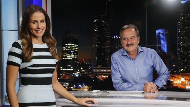 7 Gold Coast News weekend presenter Amanda Abate and weekdays newsreader Rod Young. Photo: Jerad Williams