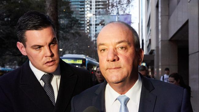 Daryl Maguire is seen leaving the NSW Independent Commission Against Corruption in Sydney on July 13, 2018.