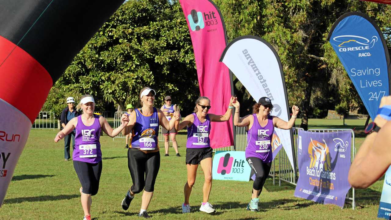 Running group unites to cross finish line