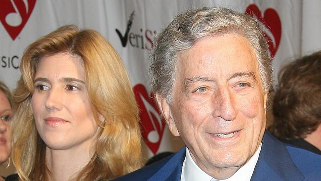 Tony Bennett and wife Susan, 40 years his junior. Picture: AFP/Valerie Macon