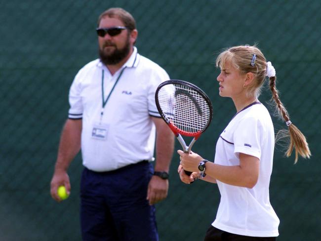 And a constant presence was her father and coach Damir. Photo: David White