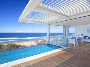 STUNNING: The Sunrise Beach House that took out the 2017 Master Builders Sunshine Coast House of the Year has 180-degree views of the ocean.