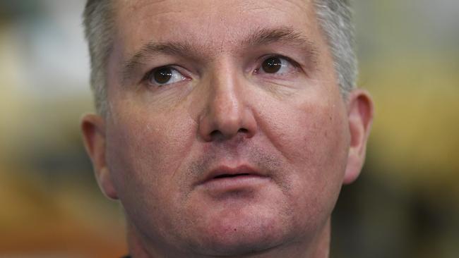 Labor Treasury spokesman Chris Bowen in Perth yesterday. Picture: AAP