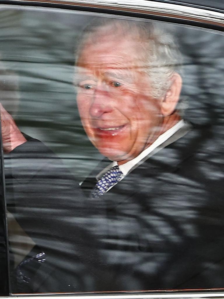 Charles was spotted earlier this week, shortly after his diagnosis was made public. Picture: Henry Nicholls/AFP