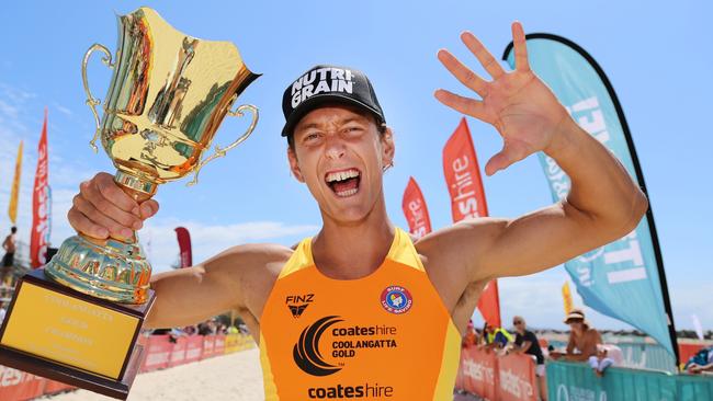 Coolangatta Gold finish on the Gold Coast. Ali Day wins Coolangatta Gold Photo Harvpix