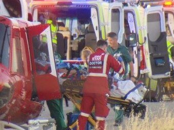 A mother and daughter died in a horrific car crash near Everard Central in South Australia's Mid-North just after 5pm on October 31, 2023. Picture: 7NEWS