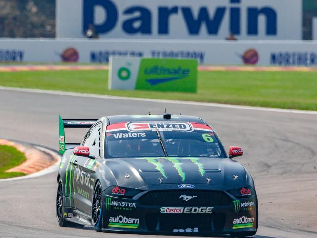 Cam Waters claimed his first ever pole position in Darwin on Sunday morning. Picture: Glenn Campbell