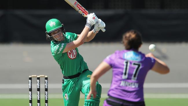 Annabel Sutherland rediscovered her touch in style against the Hurricanes. Picture: Getty Images