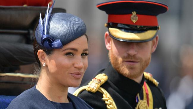 Harry Windsor, with wife Meghan, should be admired for his courageous decision to turn his back on his privileged upbringing. Picture: Daniel Leal-Olivas/AFP