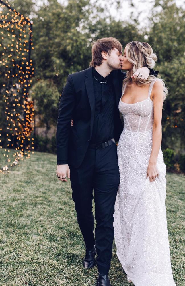 Mr and Mrs Clifford kept their wedding quiet for a year. Picture: Instagram.