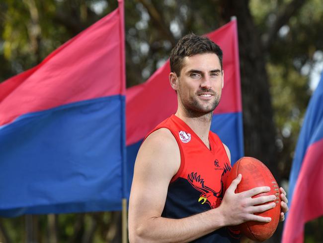 David Kearsley booted two goals and was among Flaggies’ best against Morphett Vale. Picture: AAP/Keryn Stevens