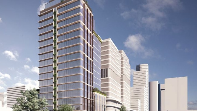 A 19-storey building that was meant to be a pillar in “Victoria’s health capital” has been put on the market … again.