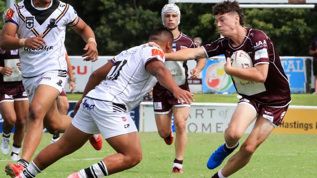 Hunter Ploegsma (Burleigh Bears) in round 1. Picture Scott Powick Newscorp