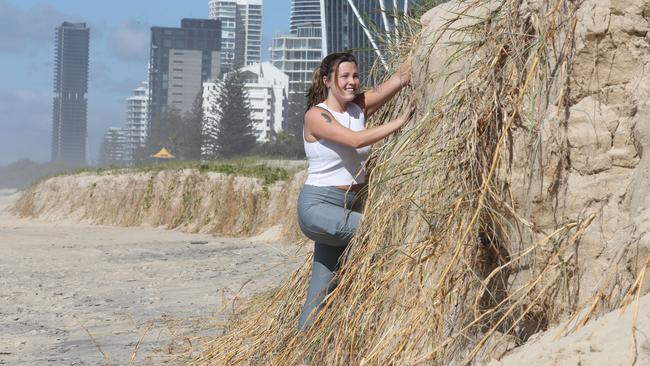 Alexis Phelps, 21, from Surfers Paradise at Northcliffe on Monday. Picture: Glenn Hampson