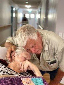 Tom Dunning with his late wife Lorraine.