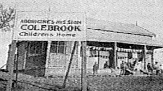 Early undated copy photo of Aborigines Mission Colebrook Childrens Home in SA where indigenous leader Lowitja O'Donoghue sent along with four siblings by her white father with Aboriginal mother's uninformed consent.