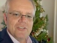 Prime Minister Scott Morrison has joined TikTok, posting a selfie video with his dog Bud wishing all Australians a safe and merry Christmas. Picture: TikTok