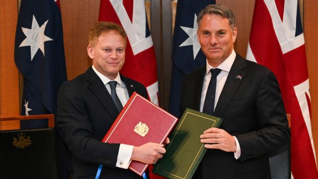 Defence Minister Richard Marles Unveils ‘timely Defence Treaty With Uk Talks Up Aukus Despite 