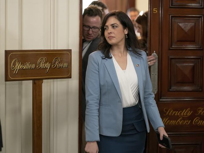 MELBOURNE, AUSTRALIA - NewsWire Photos 27 MARCH 2023:Moira Deeming is seen leaving the Victorian Liberal MPs meeting to vote on leader John Pesutto's bid to expel her.Picture: NCA NewsWire / Luis Ascui